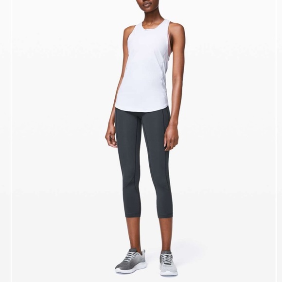 Lululemon All The Right Places Crop II *23" Grey Pants Size 10 - Picture 1 of 12